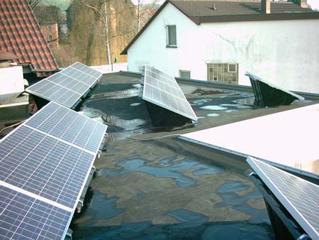 Flachdachmontage in Geiselbach